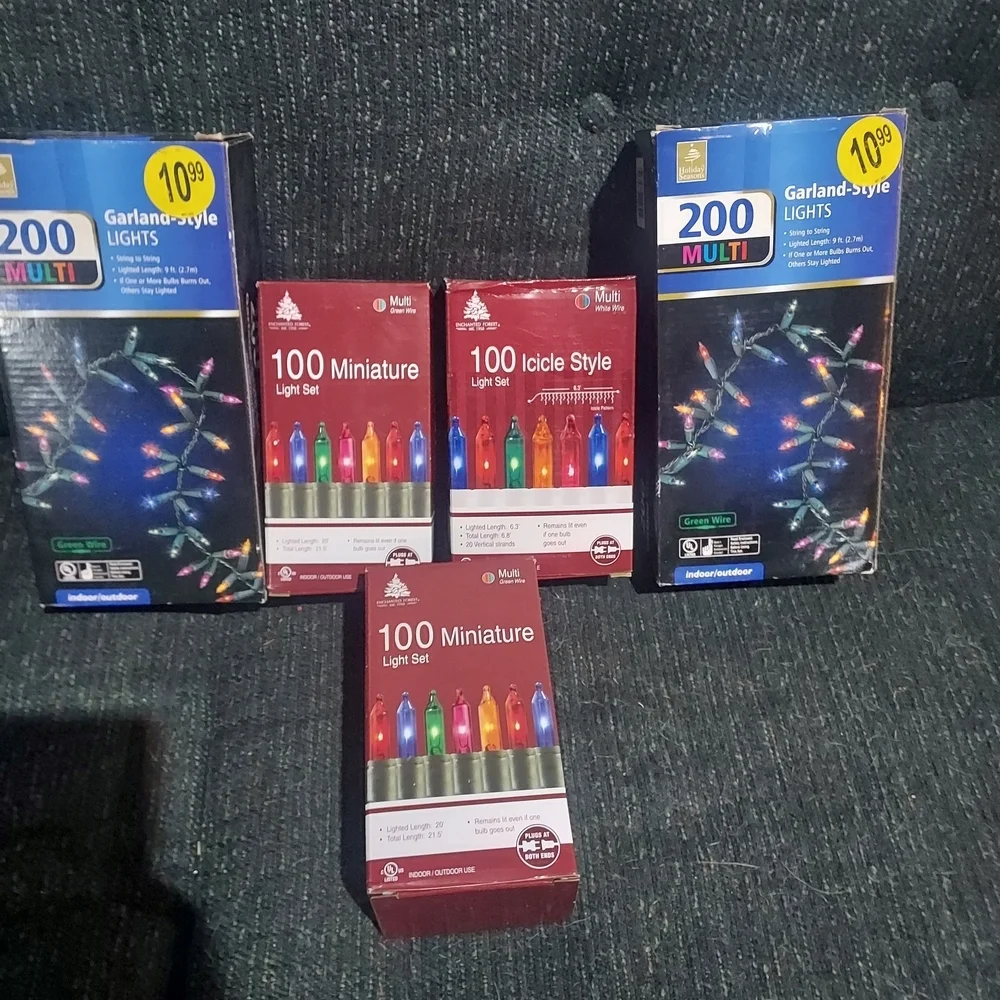Multi-Color Miniature Light Set by Holiday Time